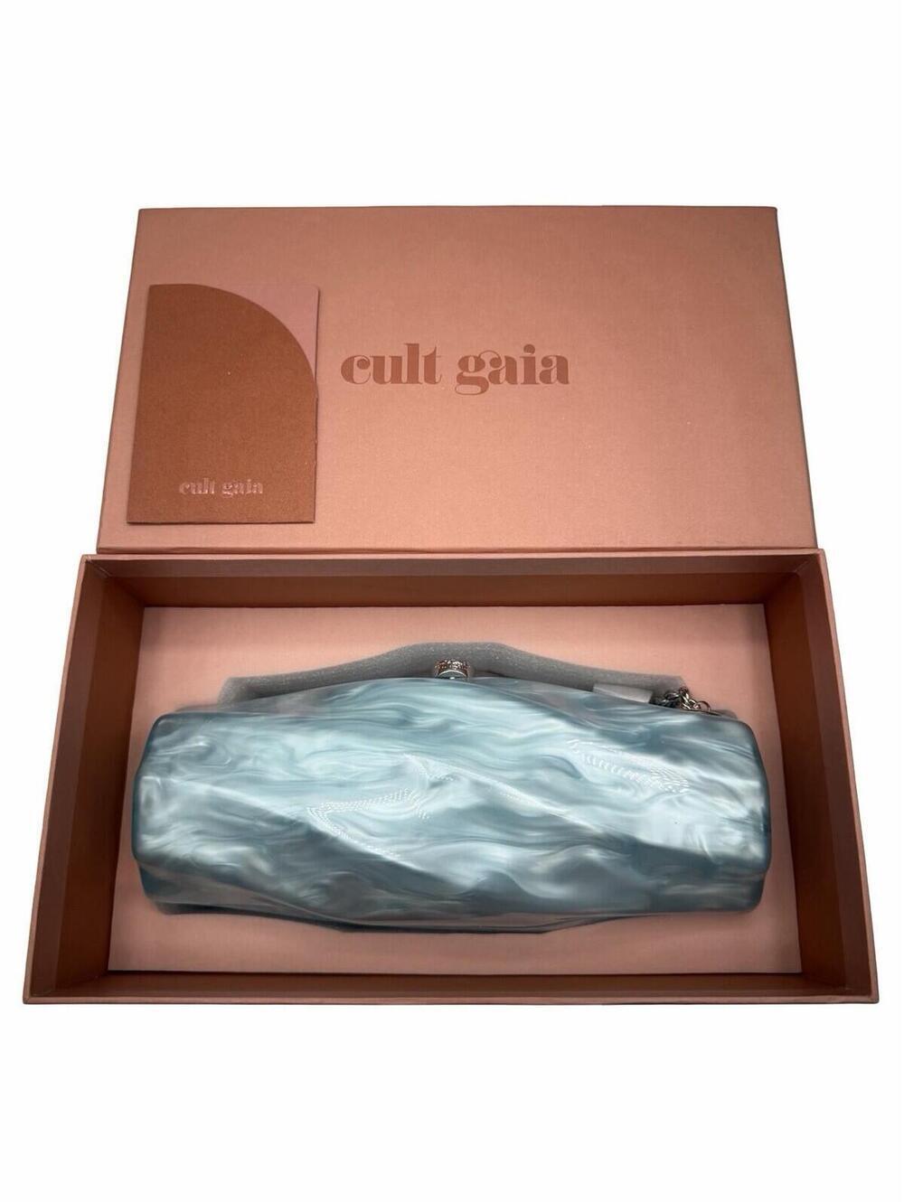 Cult Gaia Juliet Acrylic Shoulder Bag Hydrangea Blue - Picture 6 of 9
